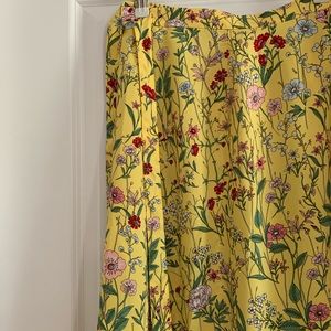 Loft wrap skirt floral yellow